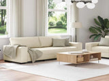 Sofa 2 pcs Beige Linen 3324688