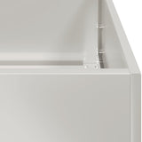 Planter 200x40x40 cm Stainless Steel 860686