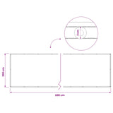 Balcony Privacy Screen 200 x 600 cm Fabric with PU Coated Beige 42036466
