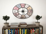 Vintage Wall Clock with Quartz Movement 60 cm XXL 50647