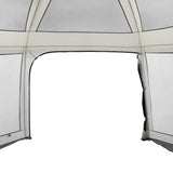 ZNTS Pool Tent with Removable Fly & Mesh Walls Grey 618x532 cm 4100630