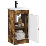 Bathroom Vanity with Sink Smoked Oak 42 x 40 x 84.5 cm 890029