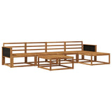 Outdoor Sofa Set 6 pcs Natural Solid Acacia Wood 3382492
