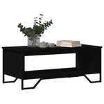 ZNTS Coffee Table Black 100x51x40 cm Engineered Wood 848479