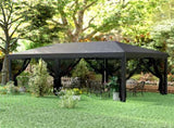 3 x 6m Pop Up Gazebo, Outdoor Canopy Shelter, Marquee Party Wedding Tent with 6 Mesh Walls and Carry T3398P327984