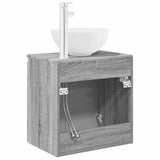 Wall-Mounted Sink Vanity Grey Sonoma 49.5 x 35 x 63 cm 890388