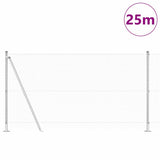 Welded Wire Fence with Concrete Base 25 x 1.2 m 3353802