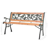 Garden Bench 122 cm Wood 40261