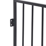 Fireplace Fence for Pets Black Steel 275411