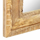 321650 Mirror 50x3x110 cm Solid Mango Wood