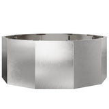 Planter Silver 90 x 90 x 35 cm Stainless Steel 883735