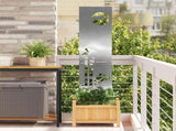 Garden Privacy Screen Silver 32 x 140 cm Stainless steel 876249