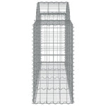 Arched Gabion Baskets 12 pcs 200x50x80/100 cm Galvanised Iron 3146309