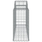 Arched Gabion Baskets 12 pcs 200x50x80/100 cm Galvanised Iron 3146309