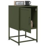 ZNTS Bedside Cabinet Olive Green 36x39x60.5 cm Steel 846454