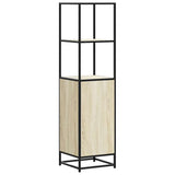 Highboard Sonoma Oak 35.5x35x139 cm Engineered Wood and Metal 849045