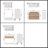 7 Piece Kitchen Cabinet Set Lyon White Engineered Wood 3067631