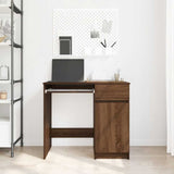 Desk Brown Oak 86x49x76 cm Engineered Wood 861829