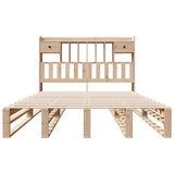 Bookcase Bed without Mattress 140x200 cm Solid Wood Pine 3323959