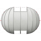 Pool Tent Dome Grey 640 x 432 x 205 cm 42001143