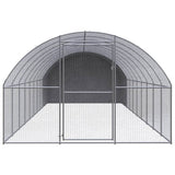 Outdoor Chicken Coop 3x10x2 m Galvanised Steel 3095476