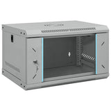 Network Cabinet with Storage Grey 53 x 45 x 30 cm Steel 42017649