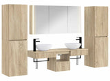 Bathroom Furniture Set 6 pcs Sonoma Oak 3407185