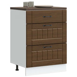 Kitchen Base Cabinet Lucca Brown Oak Engineered Wood 854276