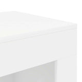 Side Table White 60 x 40 x 65 cm Engineered Wood 899895