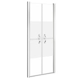 Shower Door Half Frosted ESG 81x190 cm 148787