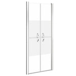 ZNTS Shower Door Half Frosted ESG 81x190 cm 148787