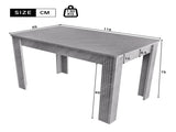 4 Seater Dining room table, MDF Wood Rectangle Modern Dining,Room Furniture Unit, Small N606P272566G