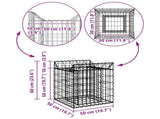 Gabion Raised Bed Silver 42033290