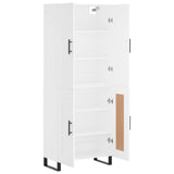 Highboard White 69.5x34x180 cm Engineered Wood 3195811