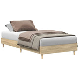 Bed Frame No Mattress Sonoma Oak 90x200 cm Engineered Wood 861050