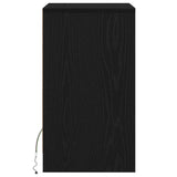 LED Bedside Cabinet Black oak 38 x 34 x 61 cm Engineered wood 874147