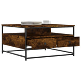 Coffee Table Smoked Oak 80x80x45 cm Engineered Wood 835291
