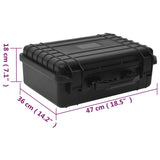 Portable Flight Case Black 47x36x18 cm PP 51796