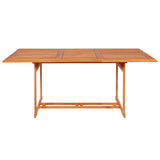Garden Dining Set Warm Brown Solid Teak Wood Large Durable 3059577