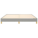 Box Spring Bed Frame Light Grey Super King Fabric 3121178