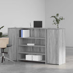 Reception Desk Grey Sonoma 180x50x103.5 cm Engineered Wood 3324174