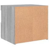 Bedside Cabinets with LED Lights 2 pcs Grey Sonoma 50x40x45 cm 836774