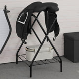 Saddle Rack Foldable Freestanding Black Iron 172440