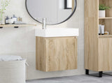 Bathroom Vanity Unit with Tap Sonoma Oak 45.5 x 22.5 x 84 cm 889443
