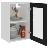 Hanging Glass Cabinet Black Engineered wood, glass 40 x 31 x 60 cm 802506