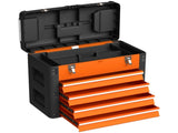 4 Drawers Large Toolbox - Orange T3398P376748