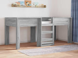 Bunk Bed for Kids Grey Sonoma 75 x 190 cm Engineered wood 3410472