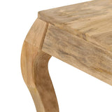 ZNTS Coffee Table 80x80x40 cm Solid Mango Wood 247111