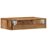 TV Cabinets with LED Lights 2 pcs Old Wood 60x35x15.5 cm 856344