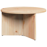 Coffee Table 2 pcs Natural Solid Pine wood 873550